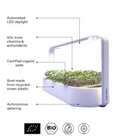 Système hydroponique de micro-pousses écologiques Ingarden White pour jardin intelligent d'intérieur avec éclairage intelligent de croissance