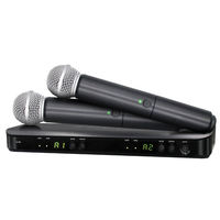 Sistema Inalámbrico Vocal Doble BLX288/SM58 con Dos Micrófonos de Mano Dinámicos Beta58a para Actuaciones en Vivo