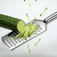 JINGDUN JD-KTC9 Keukenhulpjes RVS Fijne Groentenrasp Metalen Kaasschaaf & Schilmes & Snijder Handmatige Raspmes Fruit