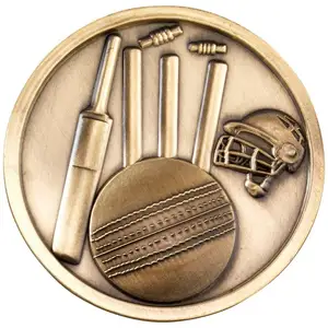 Trophées et médailles de cricket marvel anti placage 40mm