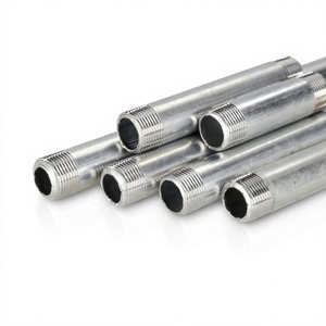 Conector de Tubería de Acero al Carbono Galvanizado, Rosca Macho, Tubo de Extensión, Conector de Tubería de Agua - Product Image 1