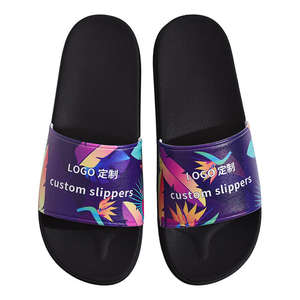 OEM de alta calidad de PVC para los hombres para las zapatillas de diseño personalizado en relieve sandalias deslizantes compras en línea con Logo sandalias zapatos de hombre - Product Image 3