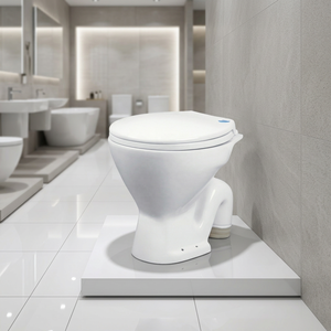 European Water Closet Anglo Indian <b>Set</b> Low Price <b>Square</b> Matt Ceramic EWC Toilet P Trap Concealed Tank One Piece - Product Image 3