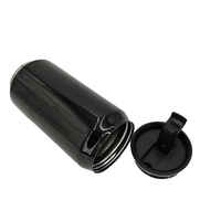 Mug à café classique en acier inoxydable de 16 oz, gobelet isotherme en métal, bocal à conserves avec couvercles pour boissons chaudes