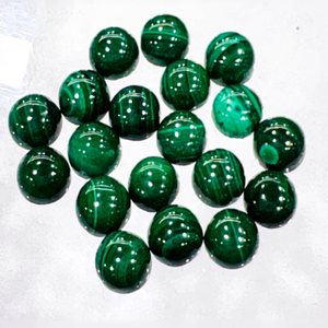 Lot en gros de cabochons en malachite naturelle de haute qualité 6x6mm, pierres précieuses en vrac pour bague - Product Image 1