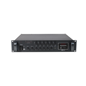 Système de sonorisation Lucky-tone 2U 6 zones 100V Mélangeur Amplificateur de puissance 70/130/260/360/500/650W avec USB/Bluetooth/Tuner/Carte SD intégrés - Product Image 1