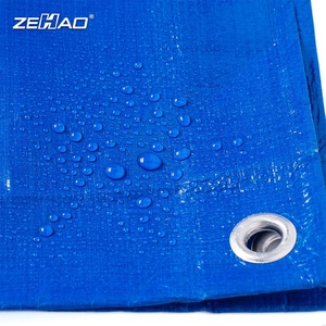 Bâche PE blanche bleue en Poly 6x8 pour Camping léger - Product Image 4