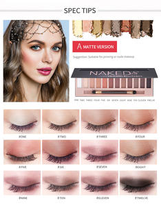 <span class=keywords><strong>Palette</strong></span> de fards à paupières NAKED8 12 couleurs, couleurs nudes, fard à paupières naturel mat et nacré, tons terreux, fard à paupières smoky, maquillage de beauté - Product Image 3