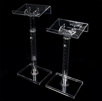 Podium moderne en acrylique et cristal pour usage commercial - Idéal pour églises, écoles, hôtels, avec fonctionnalités de présentation de discours