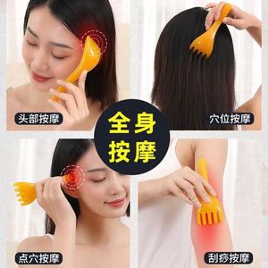 Five Claw Head Therapy Comb Resin Scalp Massager For Massage And Health Care Random Color - Product Image 4