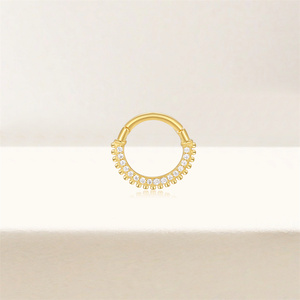ROXI Single 925 Sterling Silver Nose Ring Single Row Inlaid Zircon <b>Cartilage</b> Earrings and <b>Piercing</b> <b>Jewelry</b> S925 - Product Image 6