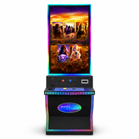 Machine de jeu à écran tactile vertical de 43 pouces pour borne d'arcade à monnayeur avec éclairage LED RGB, pour le marché américain, version espagnole