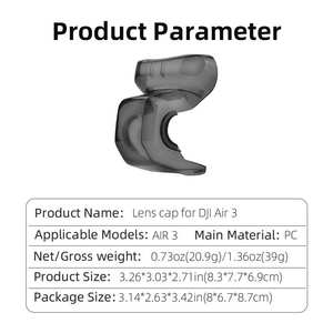 ฝาครอบล็อคสำหรับ DJI AIR <span class=keywords><strong>3</strong></span> gimbal, ฝาครอบป้องกันรอยขีดข่วนฝาครอบเลนส์ PC ฝาครอบป้องกันอุปกรณ์เสริมตัวยึดอุปกรณ์เสริมสำหรับ DJI AIR <span class=keywords><strong>3</strong></span>โดรน - Product Image 6