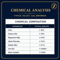 Agent déshydratant pour le contrôle de l'humidité, chlorure de calcium anhydre (CaCl2), vente en gros d'usine, export en vrac