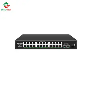 Switch di rete a 24 porte con 2 porte combinate Rj45/sfp Gigabit switch Non di gestione da 101001000m