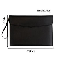 Porte-documents A4 étanche en PU, pochette portable avec sangle de transport, porte-documents magnétique pour le bureau et les affaires