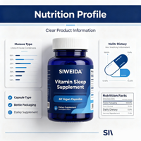 Complément alimentaire pour le sommeil SIWEIDA, 60 capsules végétaliennes, complément alimentaire