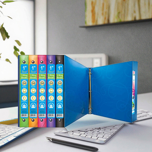 לוגו מותאם אישית 1 "פולי <span class=keywords><strong>3</strong></span>-טבעת 48s מערבולת עיצוב כיס קובץ pp חומר a4 גודל צבעים מרובים - Product Image 4