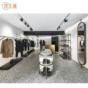 Zeitgenössisches Design Läden und Kleiderschrank hochwertiger Kleidungsladen für Ausstellung mit Beleuchtung