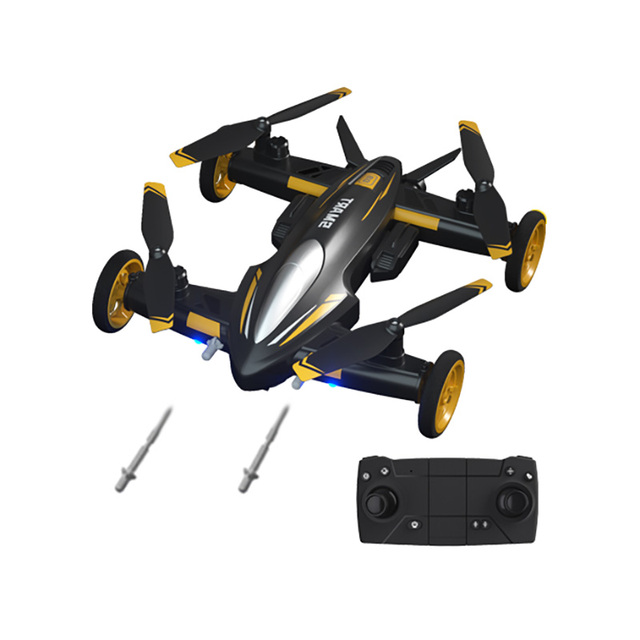H110 Electric RC Drone Flying Car-Ready-to-Go Indoor-Outdoor WiFi FPV Camera Quadcopter Altitude Hold One-Key Return Land-Air