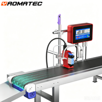 Imprimante jet d'encre continu YAOMATEC 12,7 mm pour codage automatique en ligne, logo, date, numéro, code QR, code-barres, pour plastique et métal