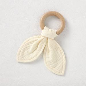 Sicurezza del bambino Coperta Gatto Infantile Del Bambino Consolatore Coperta di Legno Anello di Dentizione Set - Product Image 5