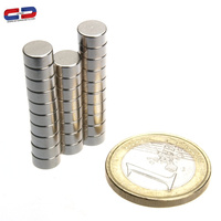 Magnet Neodymium N52 kecil kuat miniatur permanen Magnet kumparan bentuk NiCuNi dilapisi penggunaan industri pemotongan bengkok