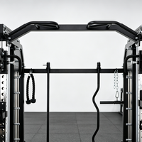 Machine Smith tout-en-un, appareil de musculation multifonctionnel avec croisement de câbles et double pile de poids pour la maison et l'usage commercial