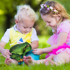 Nouvelle conception 2025 Peluche réaliste Grenouille Jouet en peluche <span class=keywords><strong>9</strong></span> pouces Peluche douce Cadeaux de Noël et d'anniversaire pour les tout-petits - Product Image 3