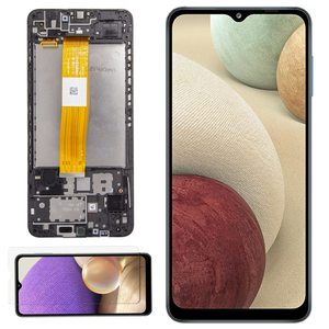 เปลี่ยนสำหรับ <span class=keywords><strong>Samsung</strong></span> Galaxy A12 <span class=keywords><strong>2020</strong></span> A125F จอแสดงผล LCD หน้าจอสัมผัสสีดำพร้อมกรอบ - Product Image 3