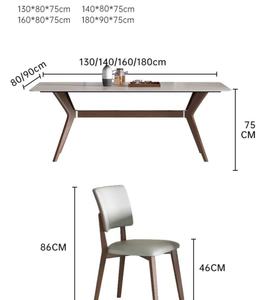 <span class=keywords><strong>Table</strong></span> à dîner rectangulaire extensible moderne et durable Wayon en bois avec base robuste pour restaurants haut de gamme - Product Image 4