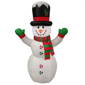 High Quality Promotional Custom Inflatable 1.8M Snowman Model Ornaments Hot Sale Giant Model Christmas Inflatable