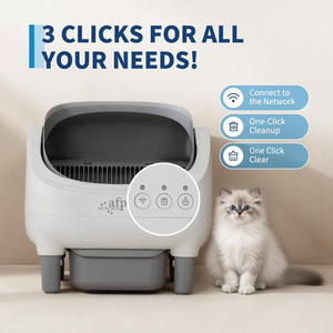 Lettiera per gatti AFP Effortless Odor Control & Smart con WIFI, autopulente, per più gatti - Product Image 3