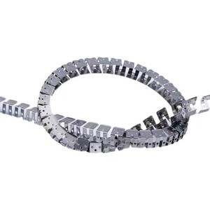 Support de carte lumineuse linéaire en acier inoxydable avec boucle de fixation à forme pliable pour bande lumineuse à motif squelette de dragon et manchon en silicone - Product Image 5