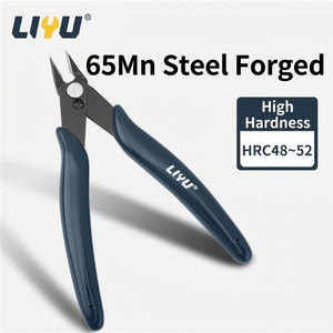 2 mini-pinces coupantes de précision, coupe-fils, poignée PVC, outil de réparation électronique OEM 65Mn pour kit de modélisme <span class=keywords><strong>Gundam</strong></span> - Product Image 2