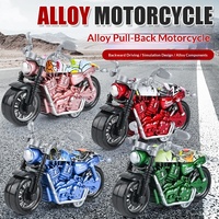 Modèle de moto réaliste pour enfants, en alliage moulé sous pression, à tirer en arrière, échelle 1:36