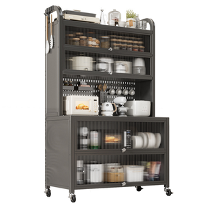 Oferta Especial: Estante de Almacenamiento Móvil de Acero al Carbono Reforzado para Cocina, Tipo Piso, No Plegable, de Gran Capacidad para Electrodomésticos - Product Image 2
