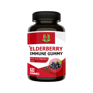 Gomitas de Saúco para el Apoyo Inmunológico OEM ODM con Vitamina C y D3, Zinc, Potenciador de la Inmunidad, Defensa Antioxidante, Suplemento Dietético - Product Image 1