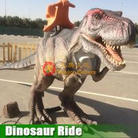 Parc d'attractions Dinosaur Ride Modèle animatronique le plus populaire Robot dinosaure de banlieue Dinosaure grandeur nature