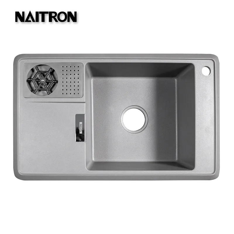 NAITRON อ่างล้างมือคู่,อ่างล้างมือไฟฟ้าสเตนเลสสตีลสำหรับพม่าเวียดนามตะวันออกกลางละตินอเมริการัสเซีย