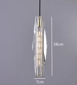 Zeal Lighting, candelabro de cristal de diseño moderno, colgante de cristal transparente de Pakistán, interruptor de paso de dormitorio, lámpara de cobre de Control ODM - Product Image 3