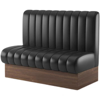 Nouveaux modèles de meubles commerciaux canapé de club personnalisé couleur restaurant moderne demi-rond stand canapé