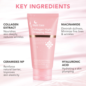 <span class=keywords><strong>ALIVER</strong></span> Migliora l'Elasticità della Pelle Leviga le Rughe Sottili Maschera Viso al Collagene Profondo Maschera Notturna al Collagene - Product Image 5