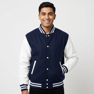 Meilleure vente Nouveau design Blouson aviateur grande taille pour hommes Veste universitaire patchs personnalisés broderie CollegeBaseballjacket pour hommes - Product Image 1