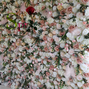 SPR Flores Artificiais <span class=keywords><strong>ristorante</strong></span> e cerimonia di nozze eventi tessuto <span class=keywords><strong>rosa</strong></span> <span class=keywords><strong>rossa</strong></span> artificiale decorativo 5d pannello murale - Product Image 6