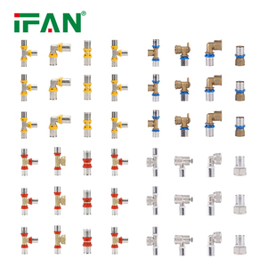 Conectores de Tubería <span class=keywords><strong>Multicapa</strong></span> IFAN OEM PEX-AL-PEX, Tubo <span class=keywords><strong>Multicapa</strong></span>, Conexión a Presión, Accesorios de Latón en Forma de U, Conexiones a Presión PEX - Product Image 1