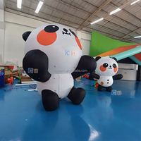 Modèle de panda gonflable géant mignon, mascotte de panda gonflable personnalisée pour centre commercial, parc, événement, publicité extérieure, décoration