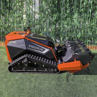 Broyeur à marteaux industriel sans fil Vigorun Loncin 764CC à moteur essence, télécommande, CE EPA Euro 5, largeur de coupe 1000 mm