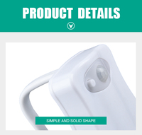 Hot-Selling 16 couleurs LED veilleuse Smart ABS capteur de corps humain batterie de lumière de toilette pour salon Mini veilleuse