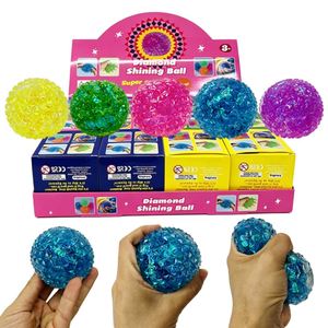 Bola Antiestrés de Maltosa con Cristales Brillantes en Forma de Diamante, Juguete Sensorial de Maltosa con Forma de Bola de Diamante para Regalo, Envío desde Almacén en EE. UU. - Product Image 3